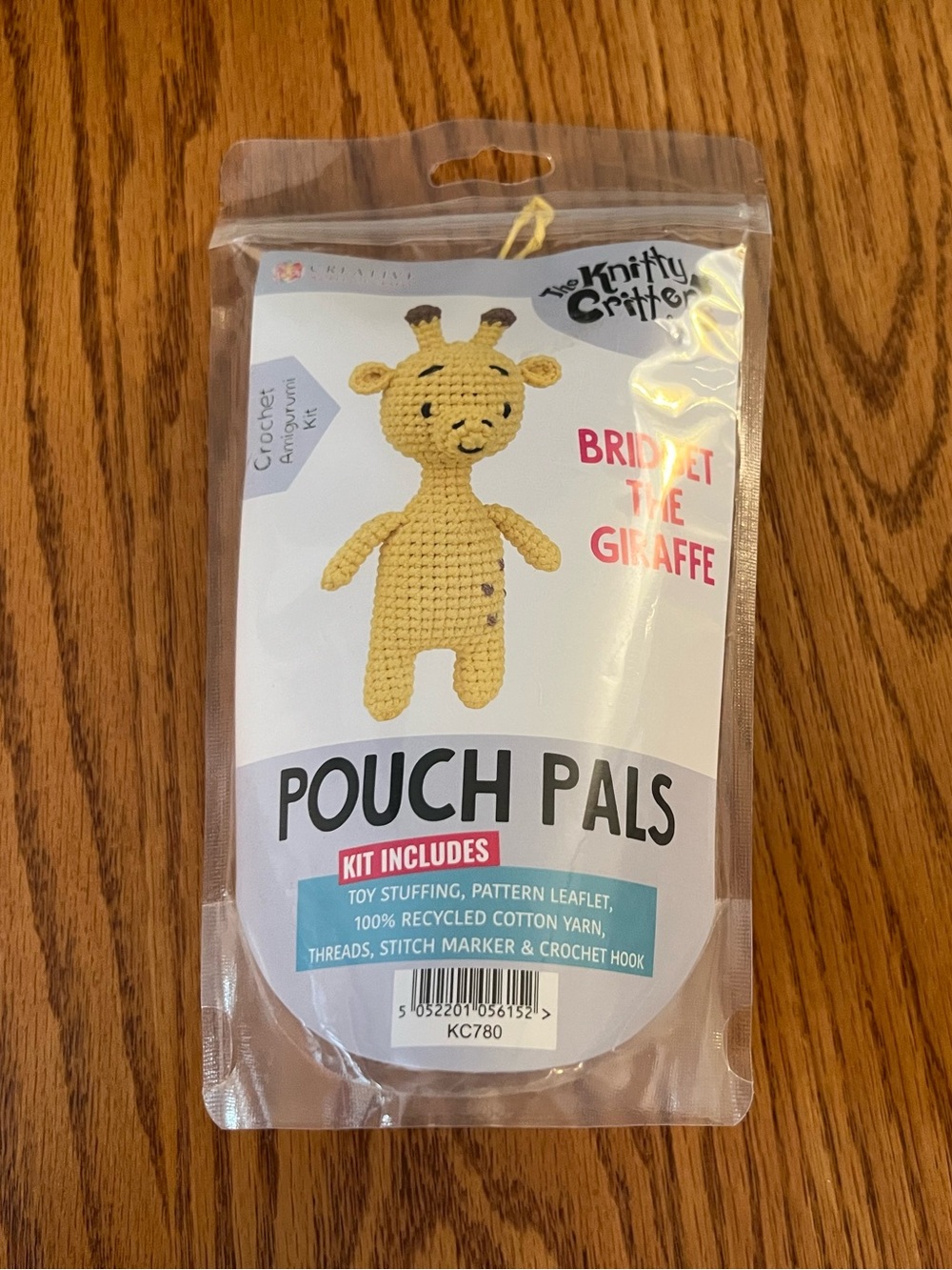 Pouch Pals Peanut the Bridget the Giraffe Crochet Kit